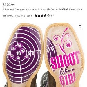 Tin Haul Women's Purple and Tan Target Sole Boots